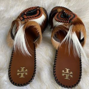 New Tory Burch Phoenix Open Toe Slide 7.5-8.